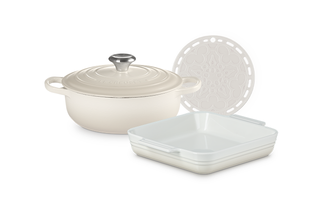 Black Friday 3-piece Cookware SetMeringue image number 1